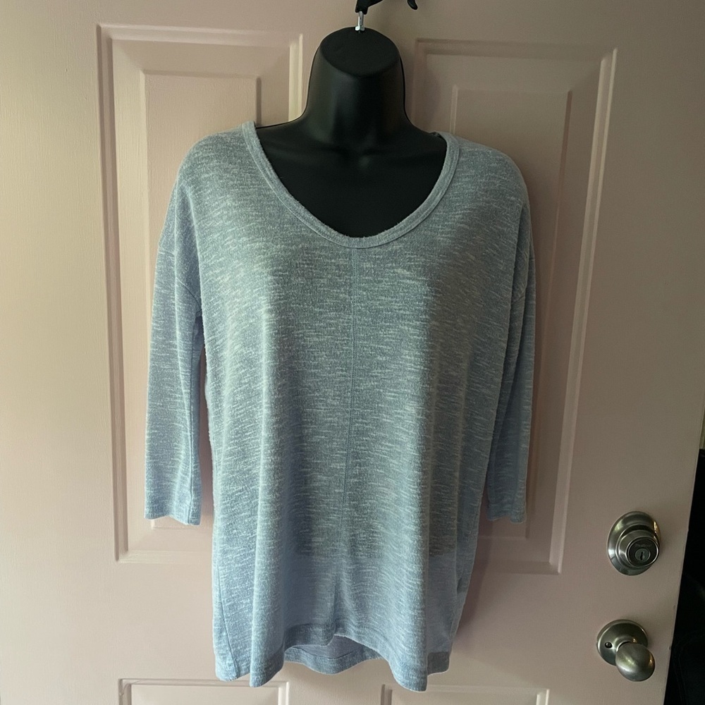 SO Perfectly Soft Perfectly You - Light Gray Lightweight Long Sleeve Shirt - XS